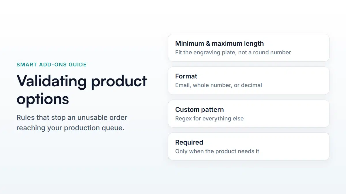 WooCommerce Product Option Validation: 5 Easy Rules