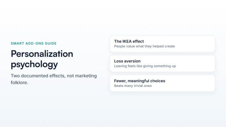 Personalization ecommerce psychology: the IKEA effect and loss aversion, two documented effects